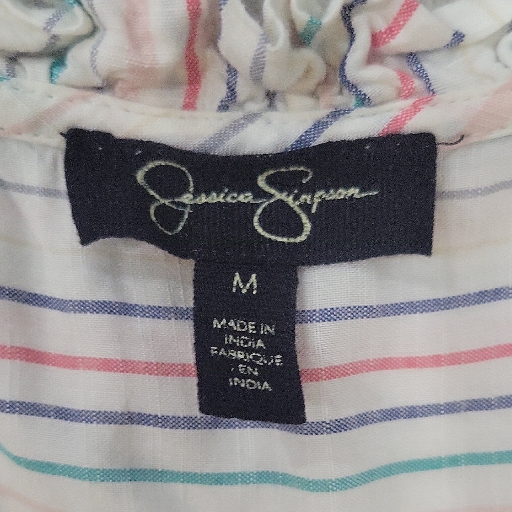Jessica Simpson Multicolor Striped Blouse - Picture 2 of 5